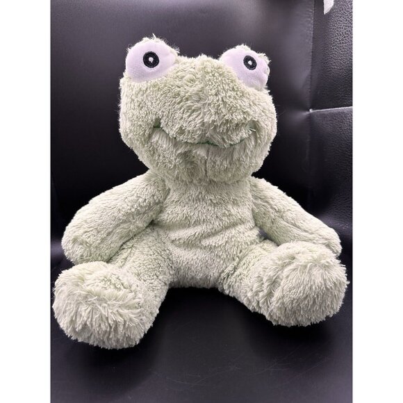 b. Boutique By Evergreen Stuffed Animal Frog Cloud Blanket Plush Rare Baby Gift - Picture 15 of 16